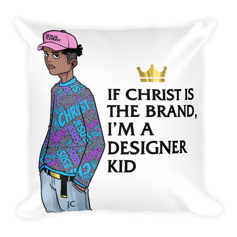 "Designer Kid" Square Pillow